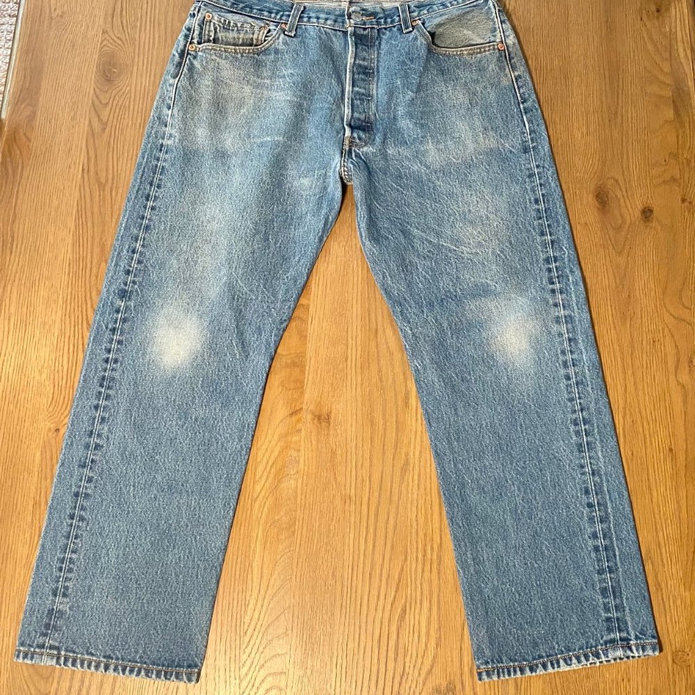 Levi's Button Fly Hi Rise 501 Jeans 36 x 30